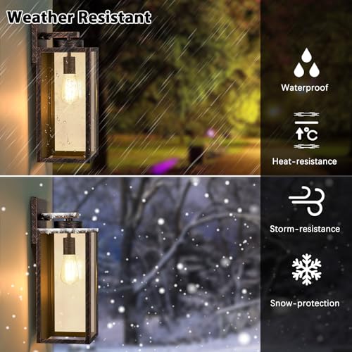15’’ Large Outdoor Wall Lights (2 Count)