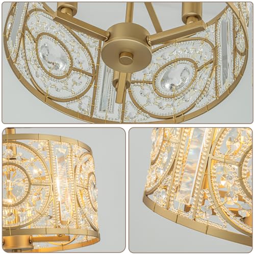 Semi Flush Mount Chandelier for Dining Room