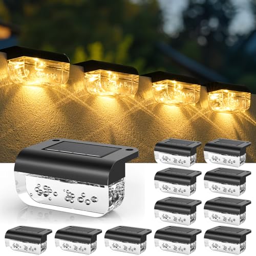 Solar Step Lights Outdoor (12 Count)