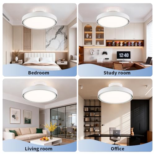 Bladeless Ceiling Fans with Lights and Remote