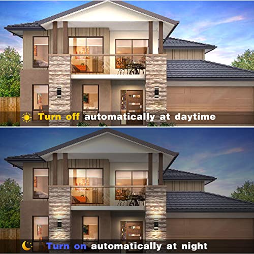 4 Pack Dusk to Dawn Outdoor Wall Lights (4 Count)