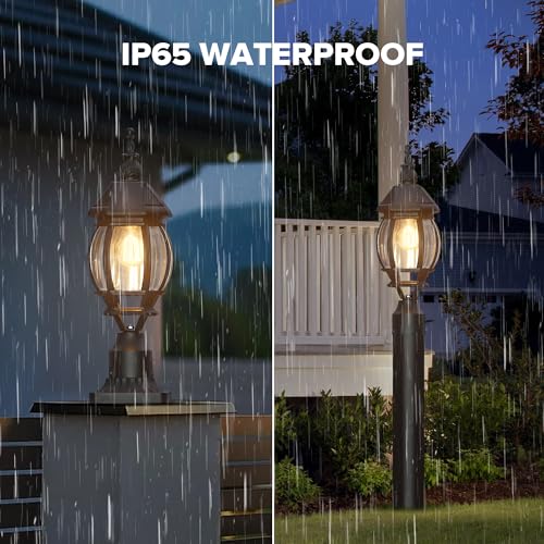 Solar Post Light With Pier Mount Base