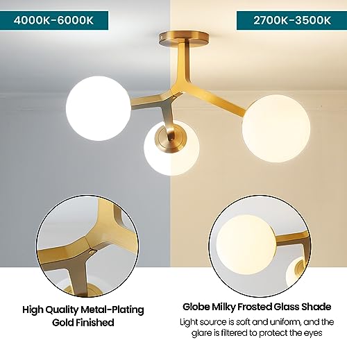 Semi Flush Mount Ceiling Light Fixture 3
