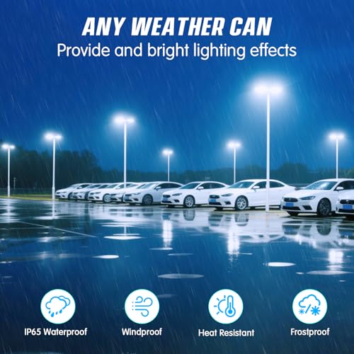 150W LED Parking Lot Light Dusk to Dawn Photocell 22500LM 5000K