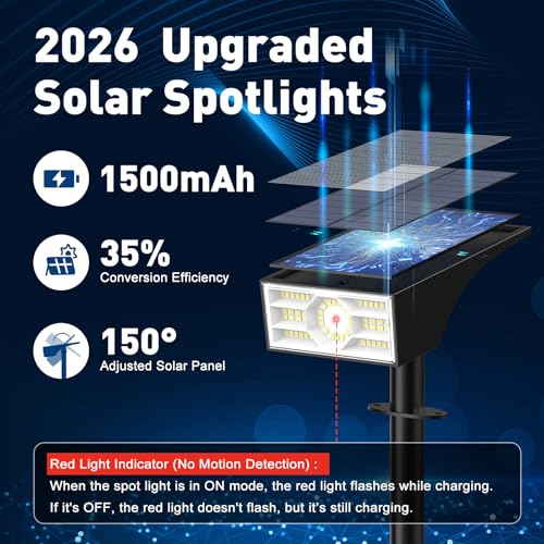Solar Spot Lights Outdoor (2 Count)