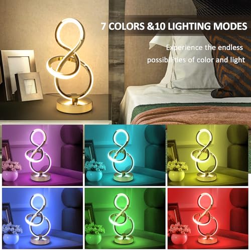 Modern Spiral Table Lamp