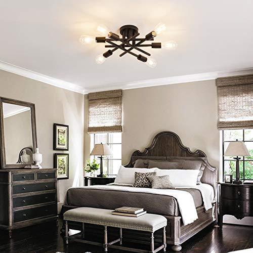 Semi Flush Mount Modern Ceiling Light Fixture