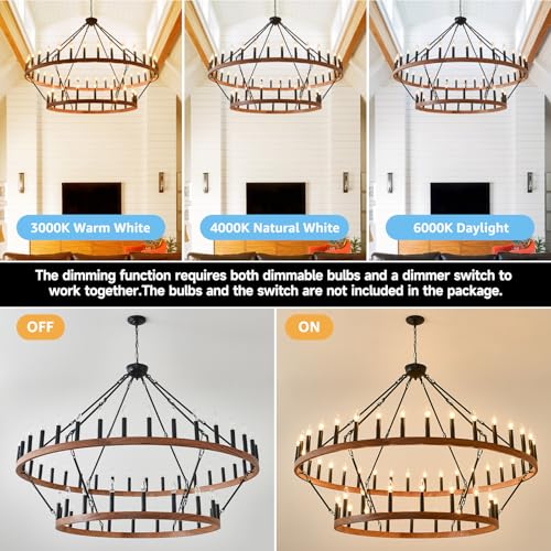 60" Wagon Wheel Chandelier 2