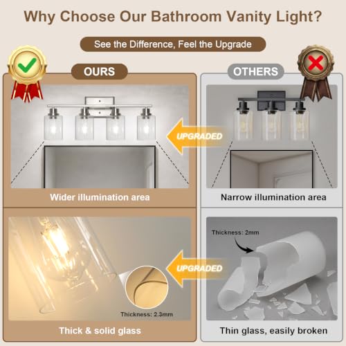 Modern Bathroom Light Fixtures Over Mirror