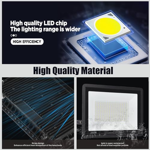 4Pack LED Flood Light Outdoor (4 Count)