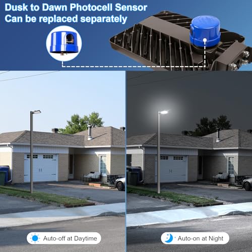240W LED Parking Lot Light Trunnion Mount Dusk to Dawn 4Pack (4 Count)