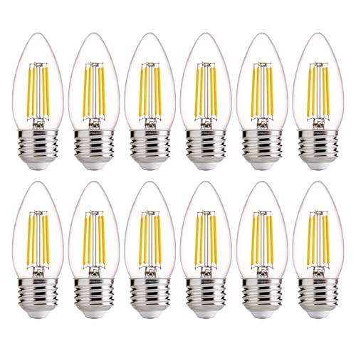 60W Equivalent LED Chandelier Light Bulbs (12 Count)