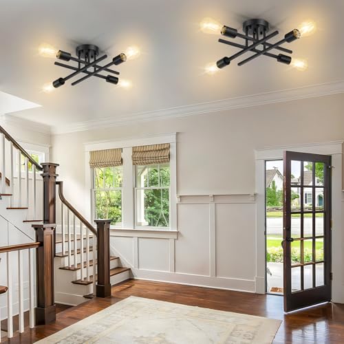 4 Light Semi Flush Mount Ceiling Light