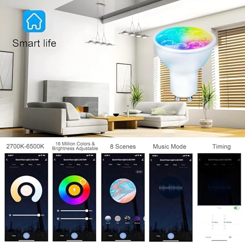 Smart Gu10 LED Bulbs Dimmable Color Changing