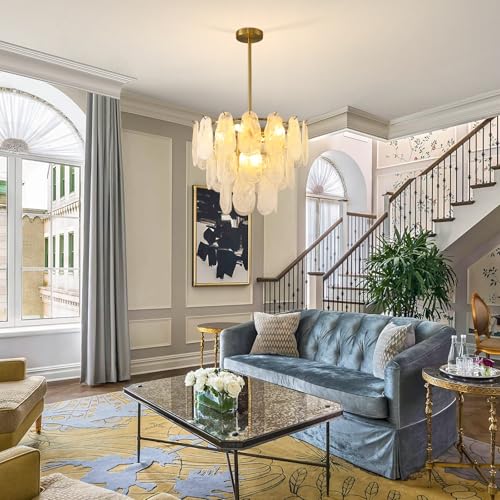 Modern Gold Cloud Glass Chandeliers
