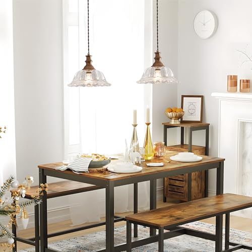 Plug in Pendant Light Fixtures Vintage Pendant Lighting with Plug in Cord Hanging Light Kitchen Glass Hanging Lamp with Switch for Island Dining Room Living Room