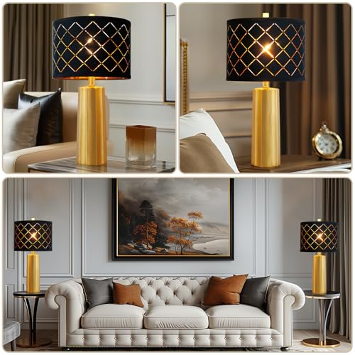 Set of 2 Modern Table Lamps for Living Room Bedroom (2 Count)