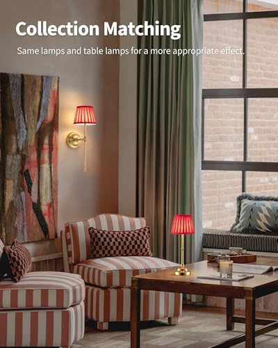 Gold Cordless Wall Sconces Set of 2 (2 Count)