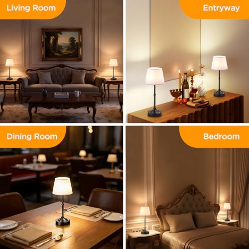 2 Pack Cordless Table Lamp (2 Count)