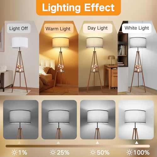 White Large Drum Lamp Shades for Floor Lamps