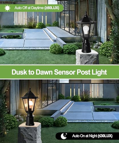 Dusk to Dawn Outdoor Post Light