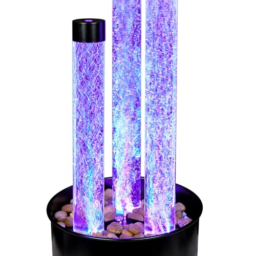 MLT166BK 54" 3 Tier Acrylic Bubble Fountain with Remote Control and 16