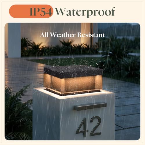 11.8'' Outdoor Post Lights Hard Wired