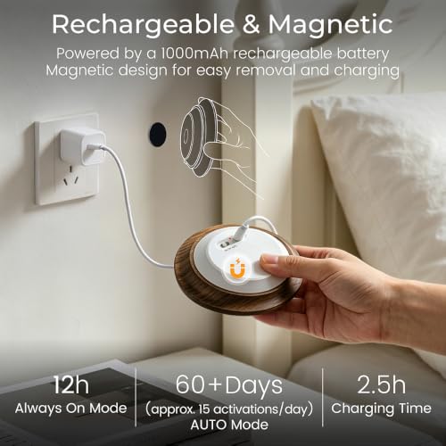 Wood Motion Sensor Night Light Indoor