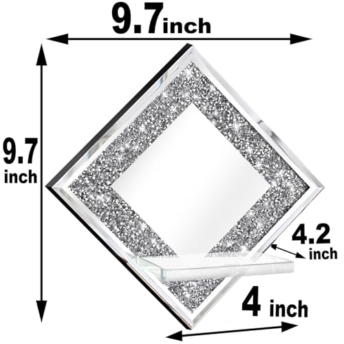 Crystal Crush Diamond Wall Candle Holder Set of 2 (2 Count)