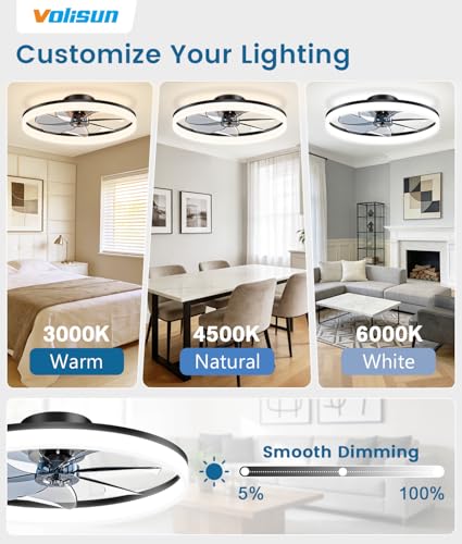 Low Profile Ceiling Fans with Lights and Remote