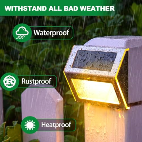 Solar Deck Lights Perfect for Fence (16 Count)