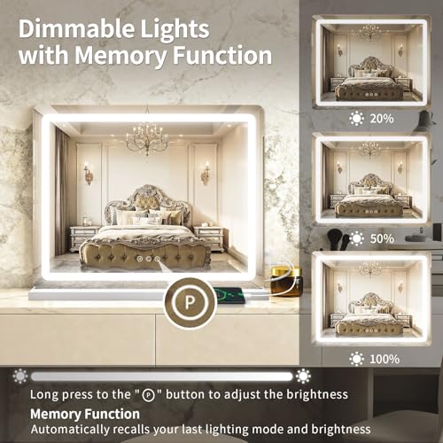 23"x 18" Large Vanity Mirror with Lights