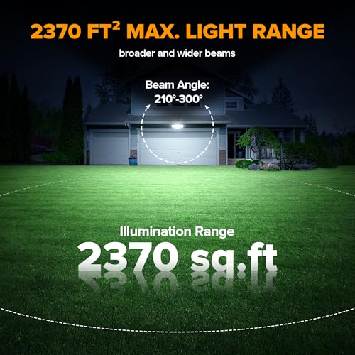 80W Dusk to Dawn Flood Lights Outdoor (4 Count)