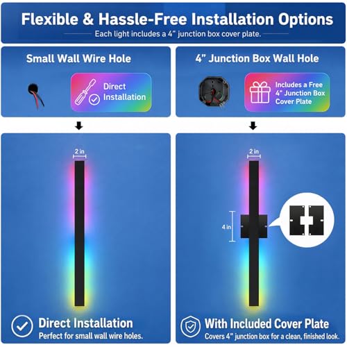 Modern Outdoor RGB Wall Lights