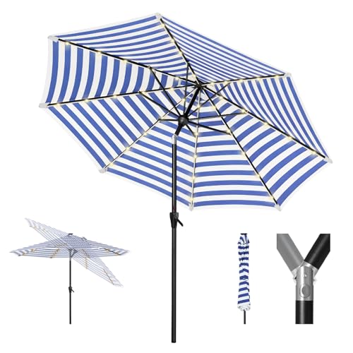 9ft Patio LED Umbrella with light