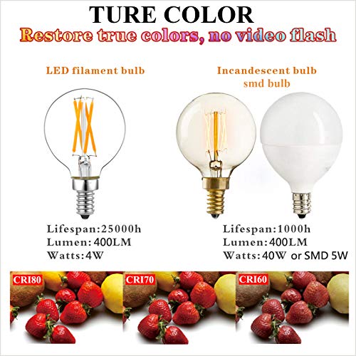G16.5 E12 Candelabra Bulb 40 watt (6 Count)