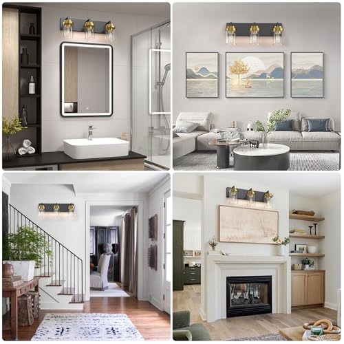 Bathroom Lighting Fixtures (3 Count)