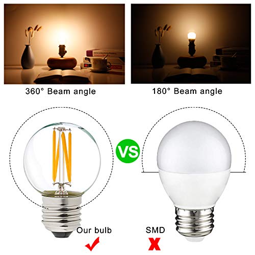 Dimmable G16.5 E26 Bulb (6 Count)