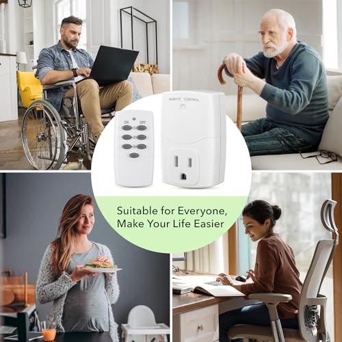 Mini Wireless Remote Control Outlet Switch Power Plug in for Household Appliances