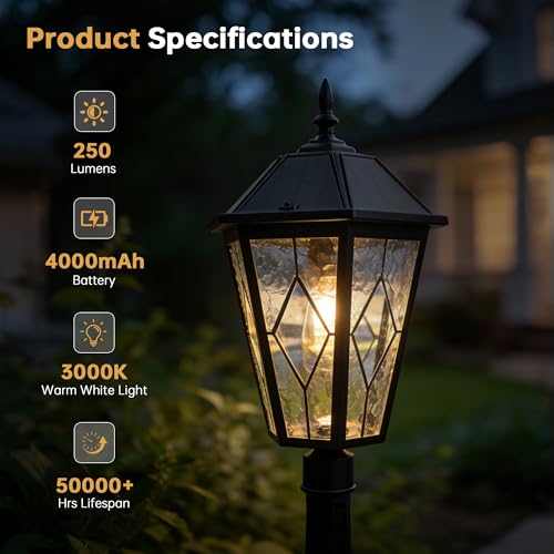 Outdoor Solar Lamp Post Light