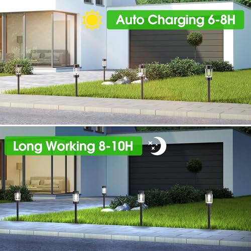 Solar Pathway Lights Outdoor Waterproof (8 Count)