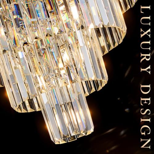 24" Modern Crystal Chandeliers