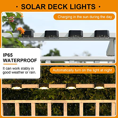 32 Pcs Solar Deck Step Lights Outdoor (32 Count)