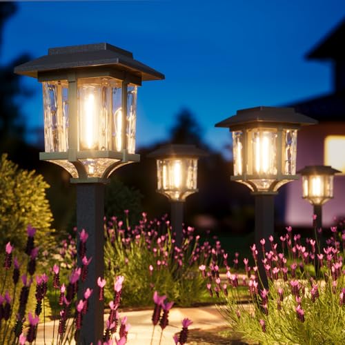 Solar Outdoor Lights Waterproof 6 Pack (6 Count)