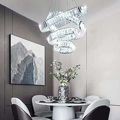 4 Ring Crystal Chandelier