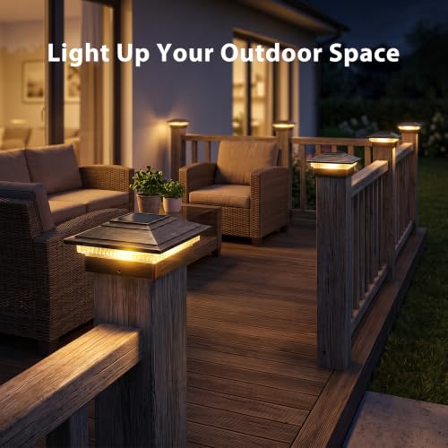 Solar Post Cap Lights 4pack (4 Count)