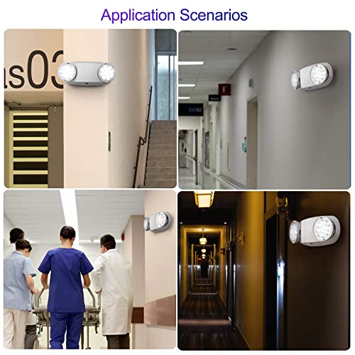 Emergency Lights with Battery Backup (2 Count)