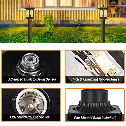 Dusk to Dawn Outdoor Post Lights (2 Count)