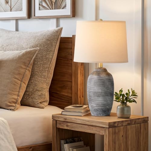 24.5" Vintage Ceramic Table Lamp Single