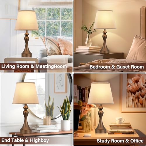 Touch Lamps for Nightstand (2 Count)